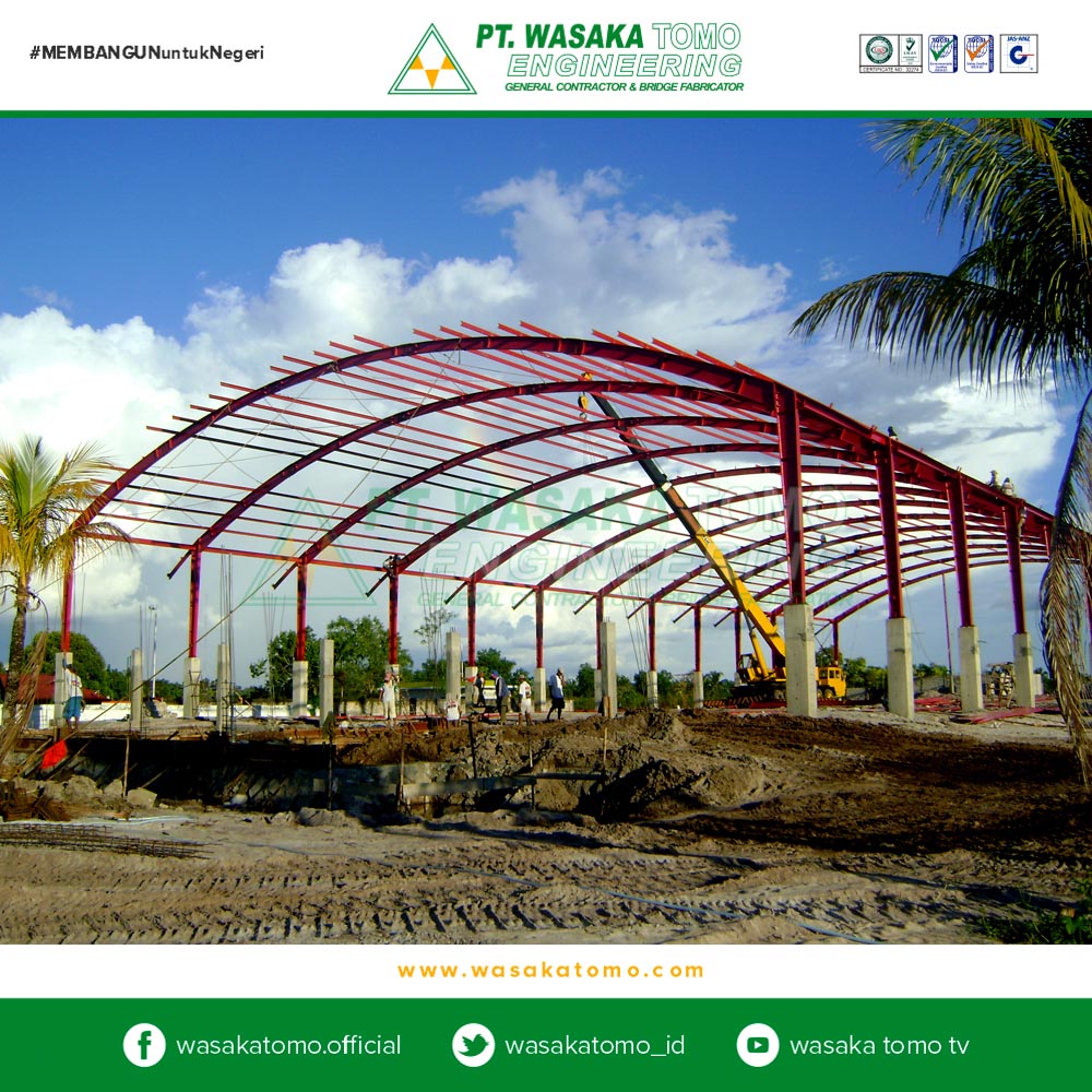Bangunan Rangka Baja, Futsal Center | Kontraktor Jembatan | Fabrikator Jembatan
