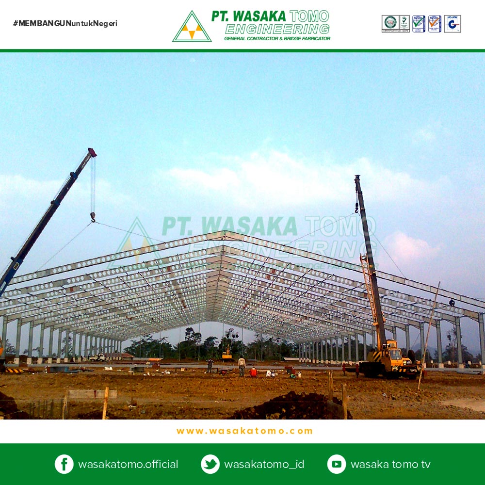 Bangunan Rangka Baja, Pabrik Gerind Trend | Kontraktor Jembatan | Fabrikator Jembatan