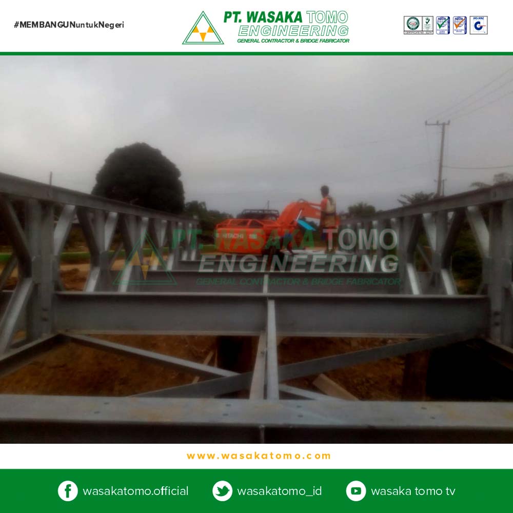 Jembatan Rangka Baja, Jembatan Panel Bailey 12 Meter | Kontraktor Jembatan | Fabrikator Jembatan