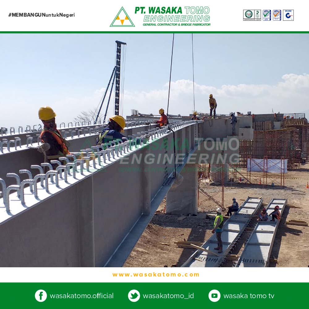 Jembatan Rangka Baja, Fly Over DK 139 - Kereta Cepat Bandung Jakarta | Kontraktor Jembatan | Fabrikator Jembatan